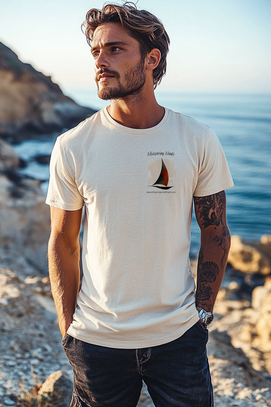 Whispering Winds Fine Art - Unisex Short Sleeve Tee - Breezy Nautical Graphic T-Shirt