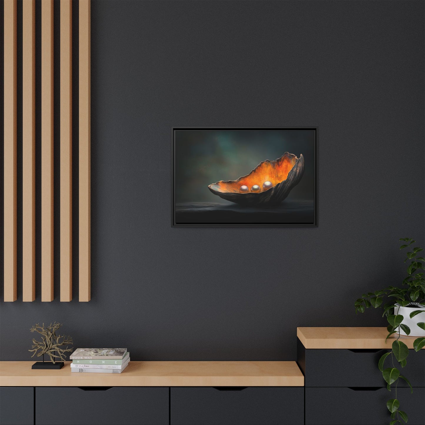 Luminous Treasures - Framed Canvas Art - Floater Frame Wall Decor for Home & Office