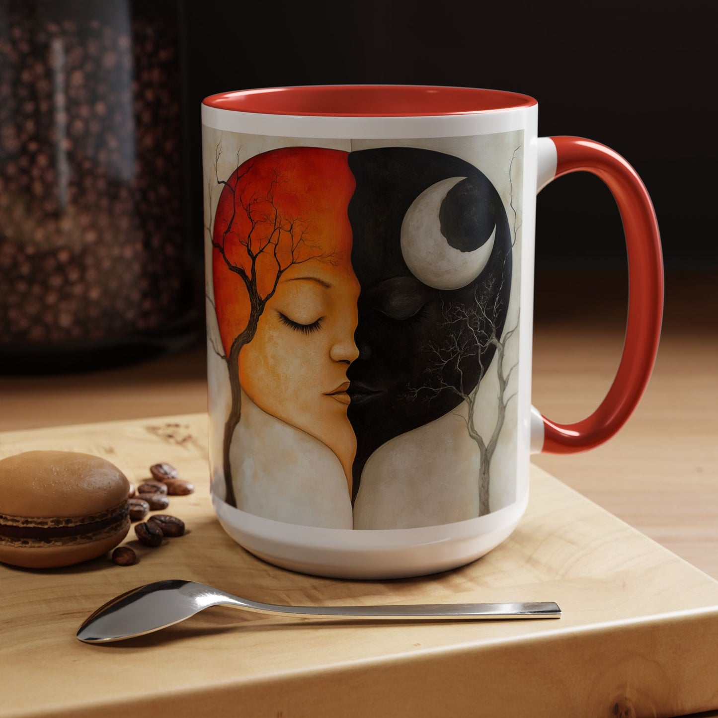 Eclipse of the Soul - Serene Zen - Themed Coffee Mug - Embrace the Day & Night