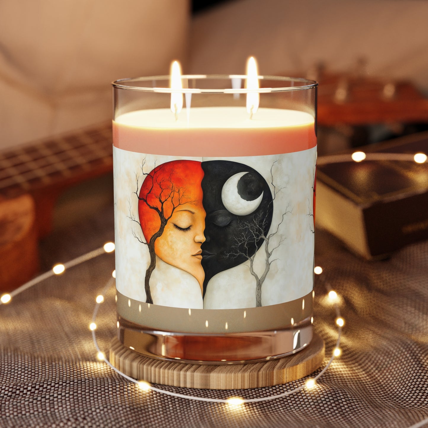 Eclipse of the Soul - Duality Scented Candle - 11oz Glass Candle with Unique Artwork