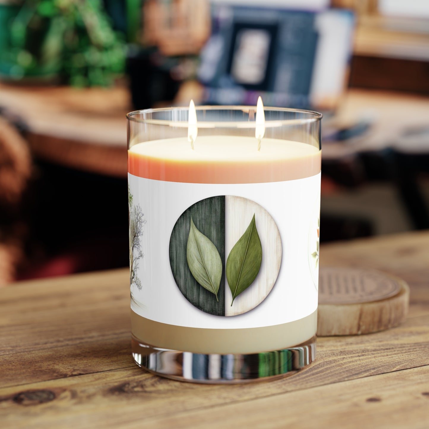 Botanical Balance - Eco-Friendly Scented Candle - Harmonious Nature Design, 11oz