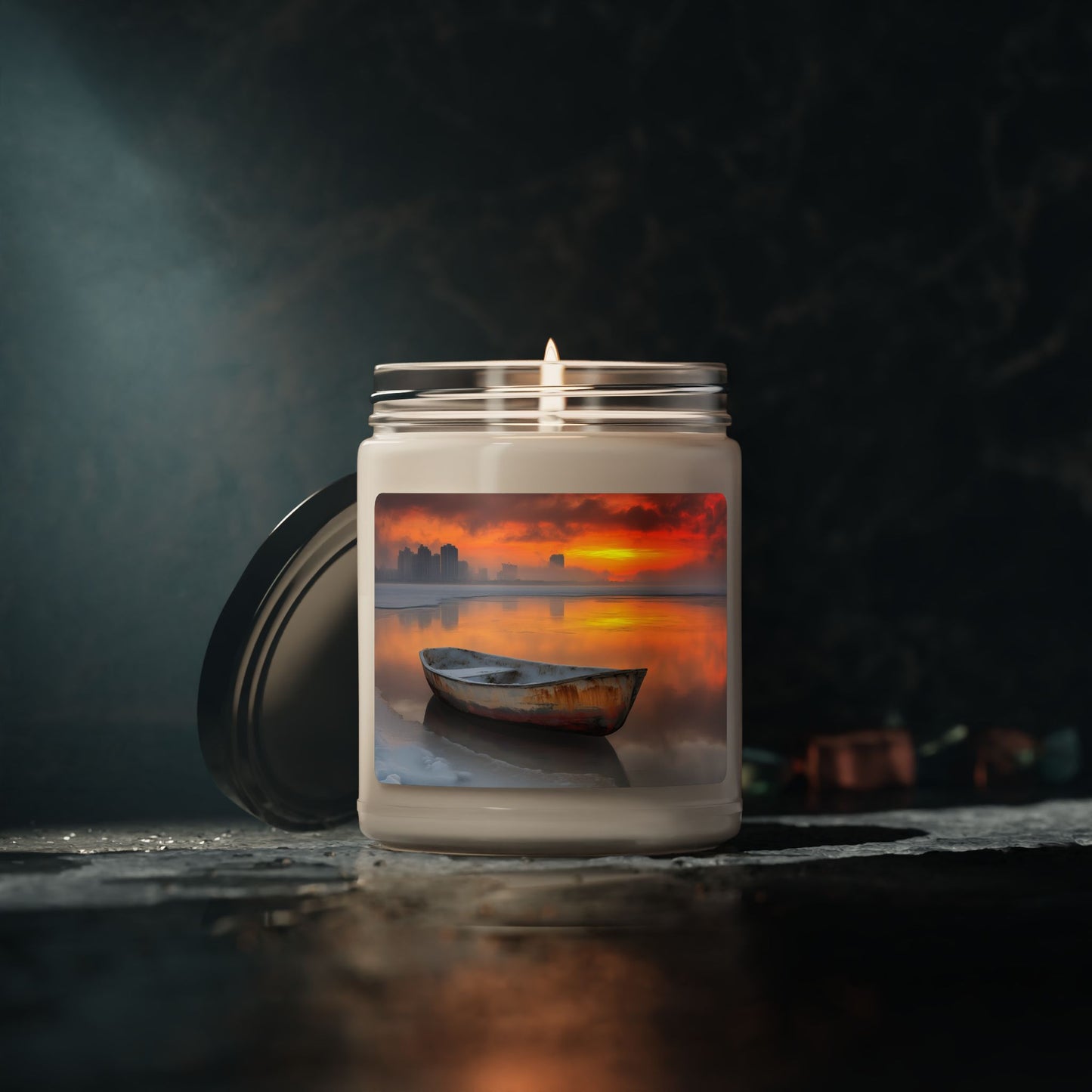 Adrift in Time - Tranquil Sunset Scented Soy Candle - 9oz