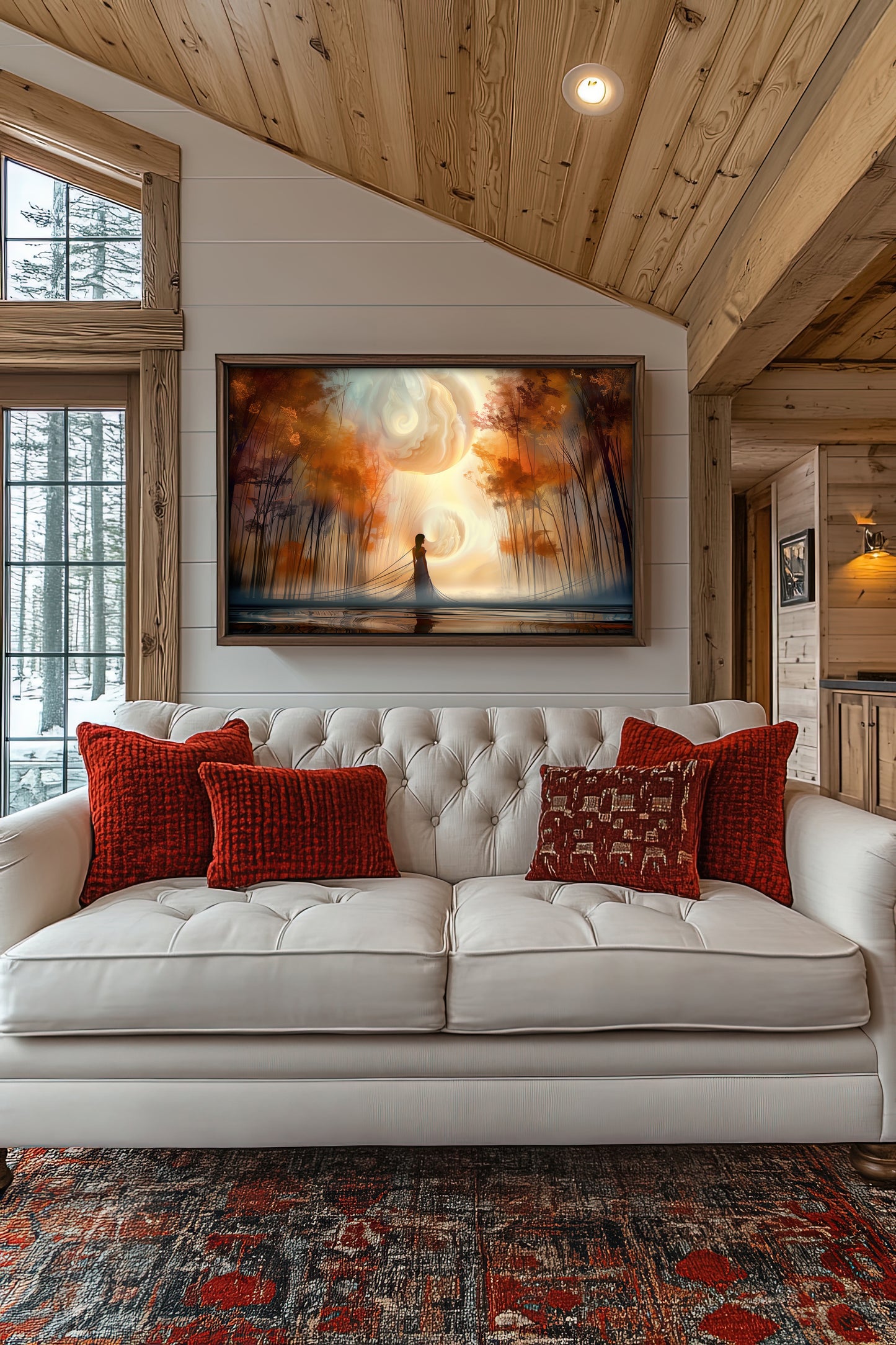 Threads of the Celestial Dream - Enchanting Fine Art Prints - Ethereal Forest Scene for Home Decor