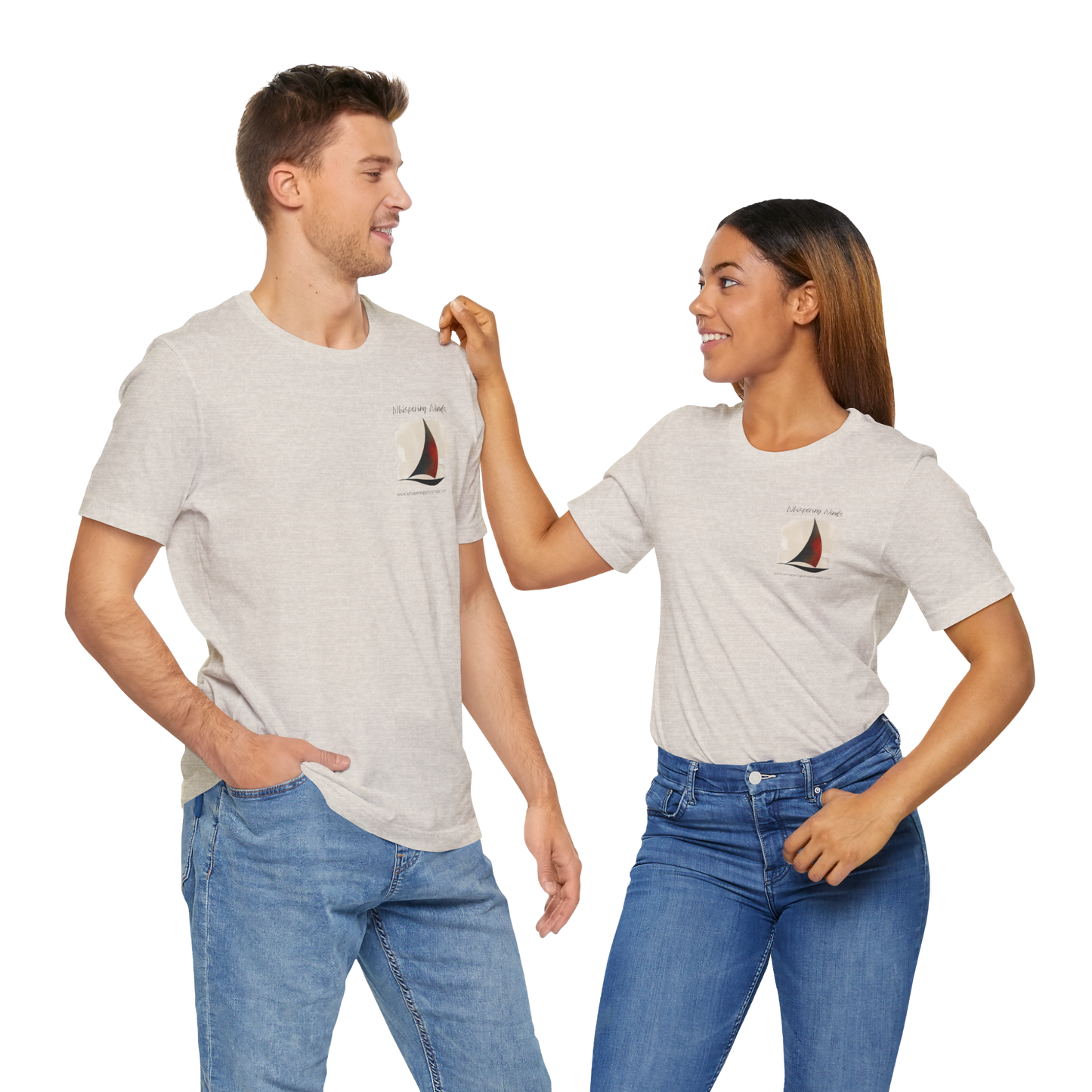 Whispering Winds Fine Art - Unisex Short Sleeve Tee - Breezy Nautical Graphic T-Shirt