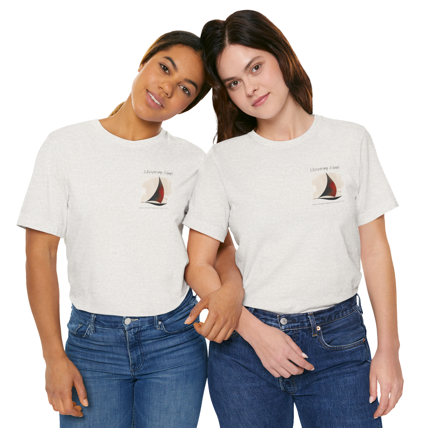 Whispering Winds Fine Art - Unisex Short Sleeve Tee - Breezy Nautical Graphic T-Shirt