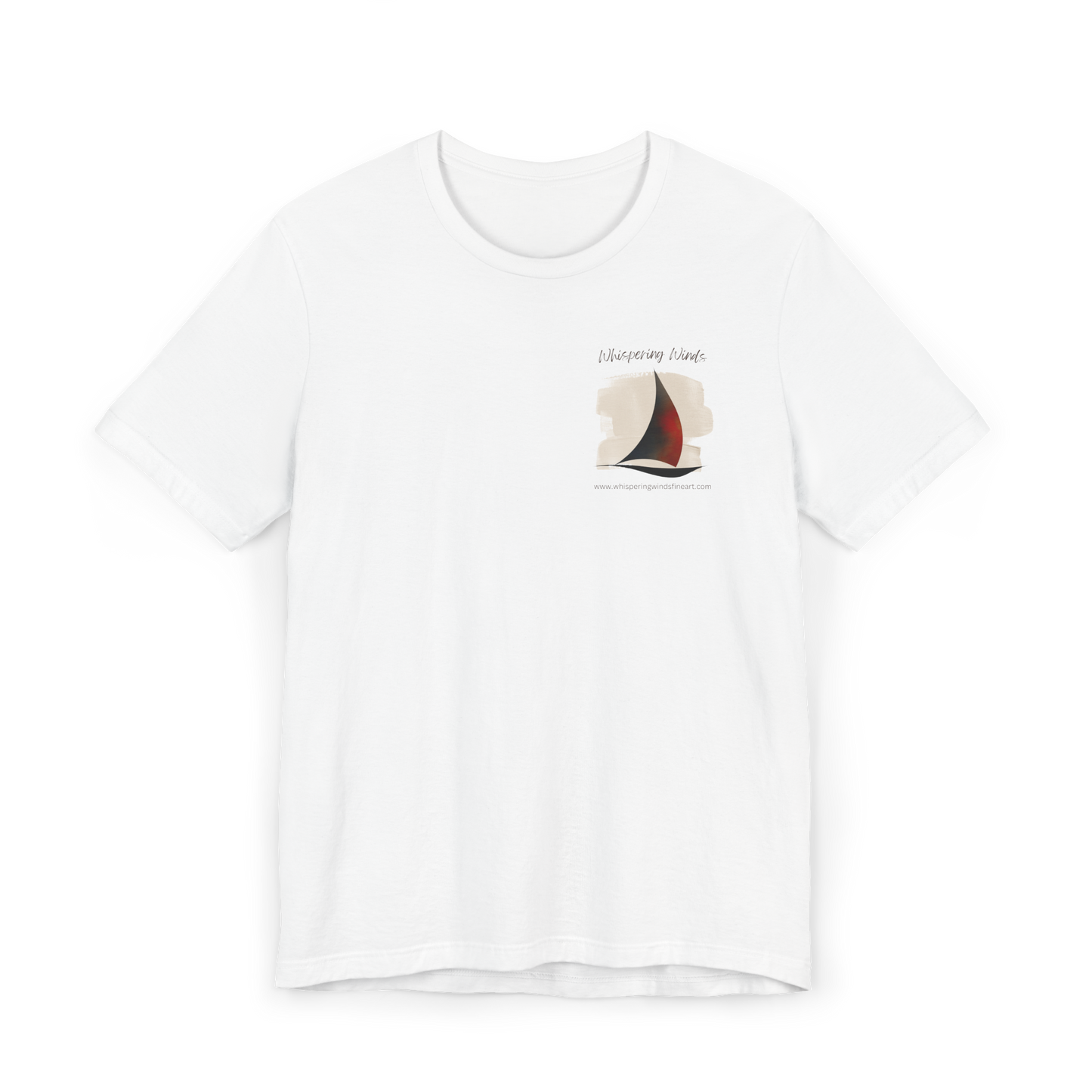 Whispering Winds Fine Art - Unisex Short Sleeve Tee - Breezy Nautical Graphic T-Shirt