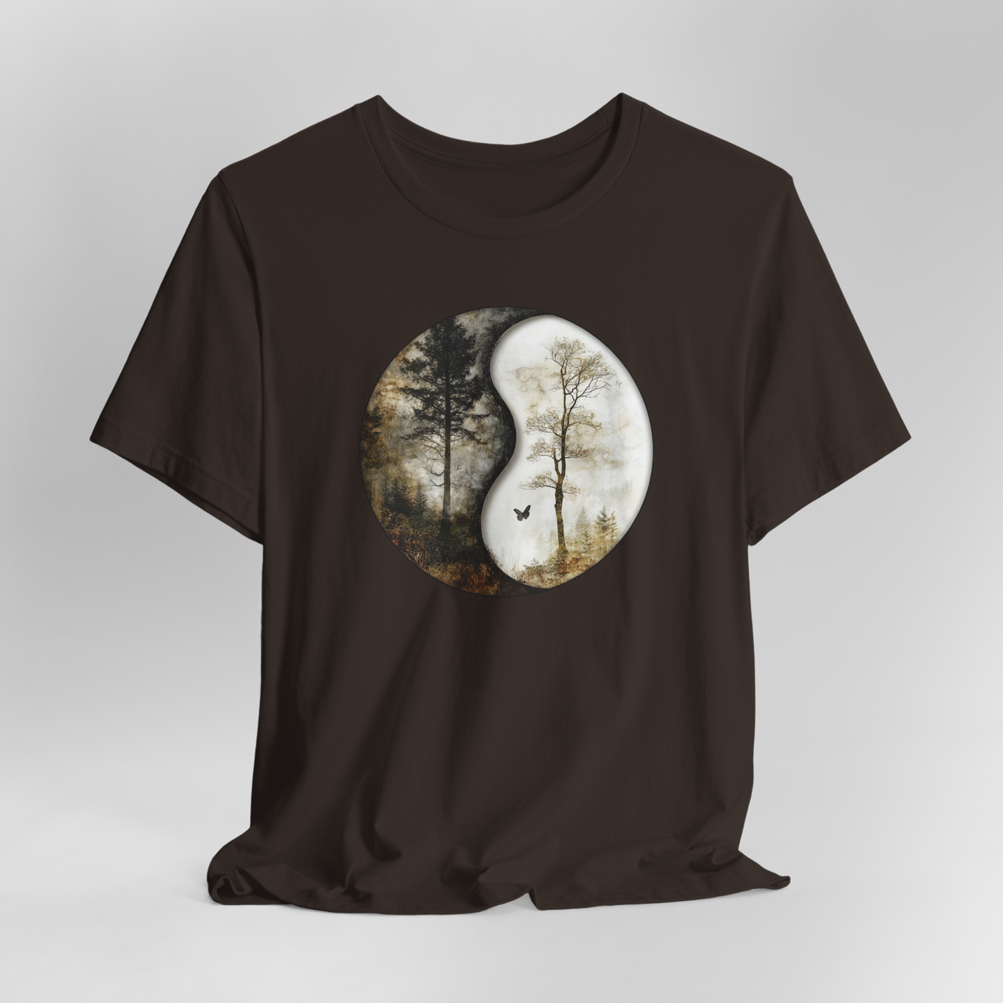 Balance of Nature - Nature-Inspired Yin Yang Unisex Tee