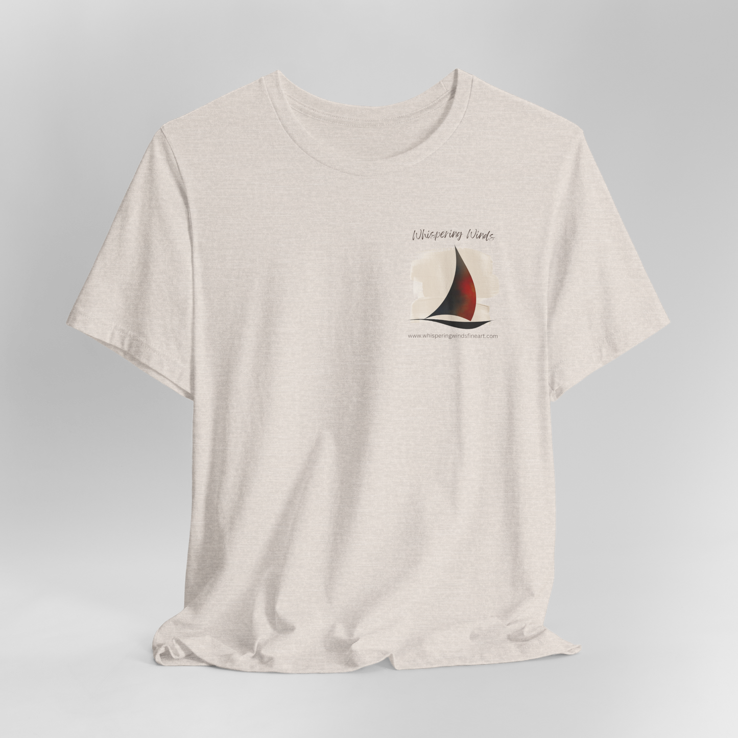 Whispering Winds Fine Art - Unisex Short Sleeve Tee - Breezy Nautical Graphic T-Shirt