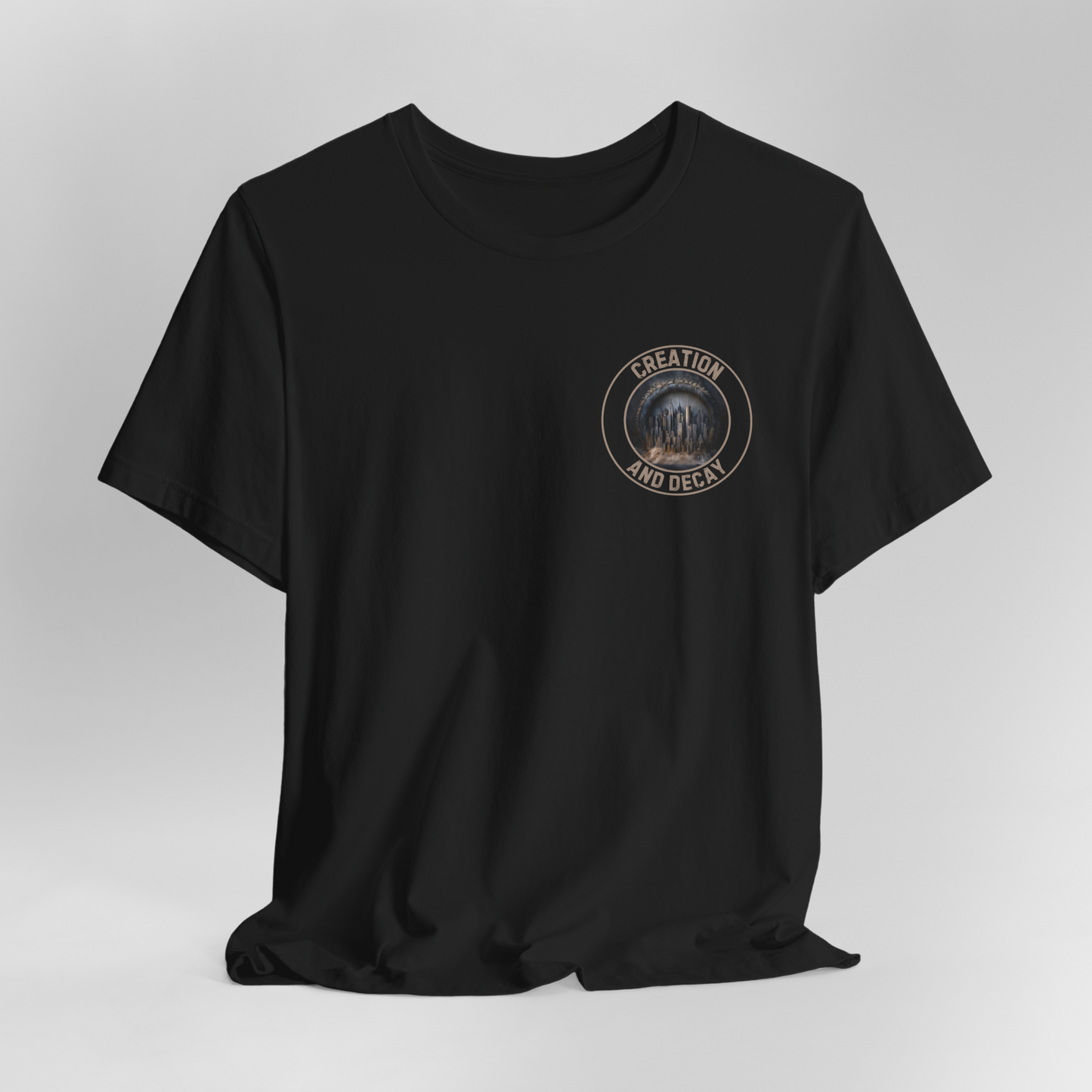 Wheel of Time - Creation and Decay Graphic Tee - Unisex Short Sleeve T-Shirt for Urban Art Lovers