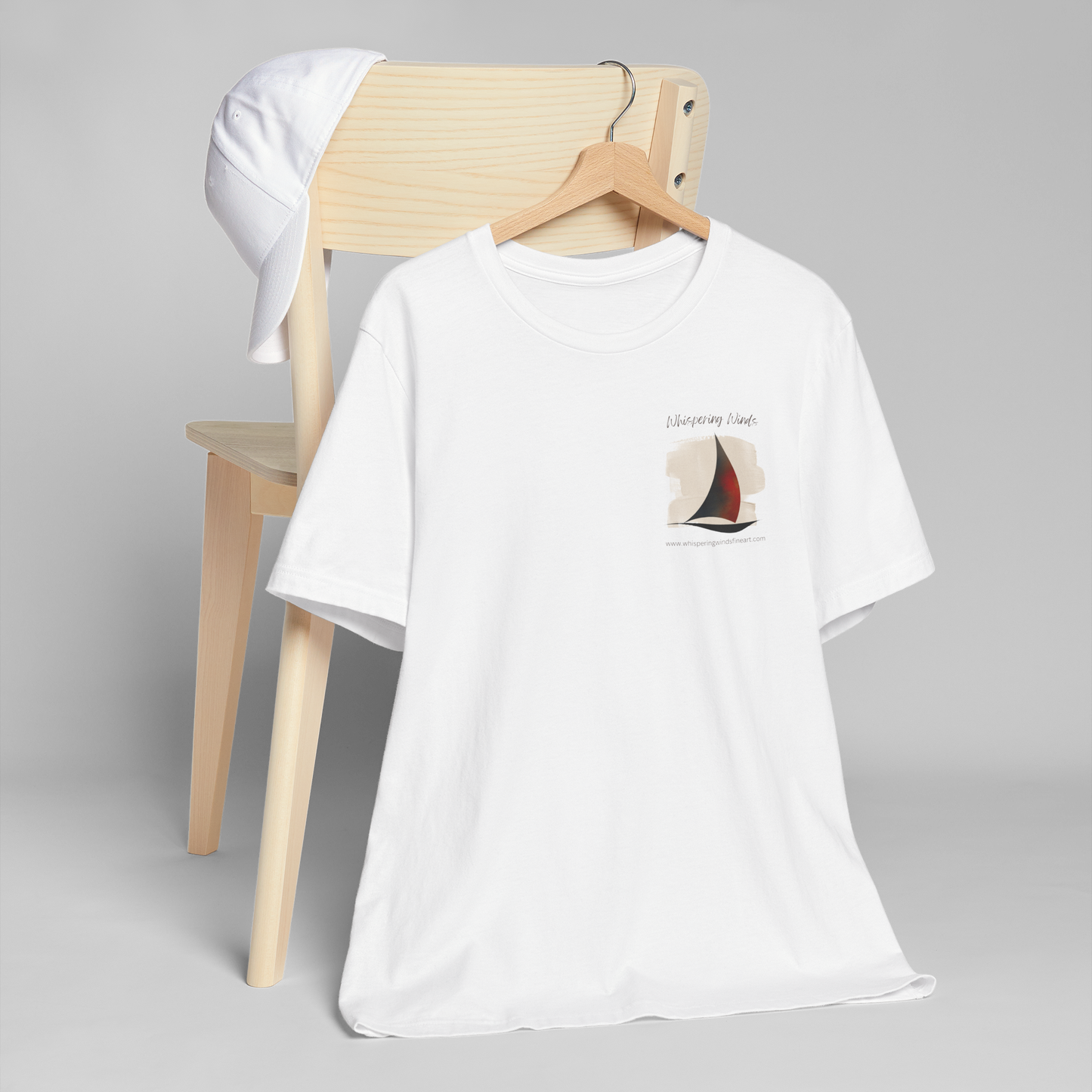 Whispering Winds Fine Art - Unisex Short Sleeve Tee - Breezy Nautical Graphic T-Shirt