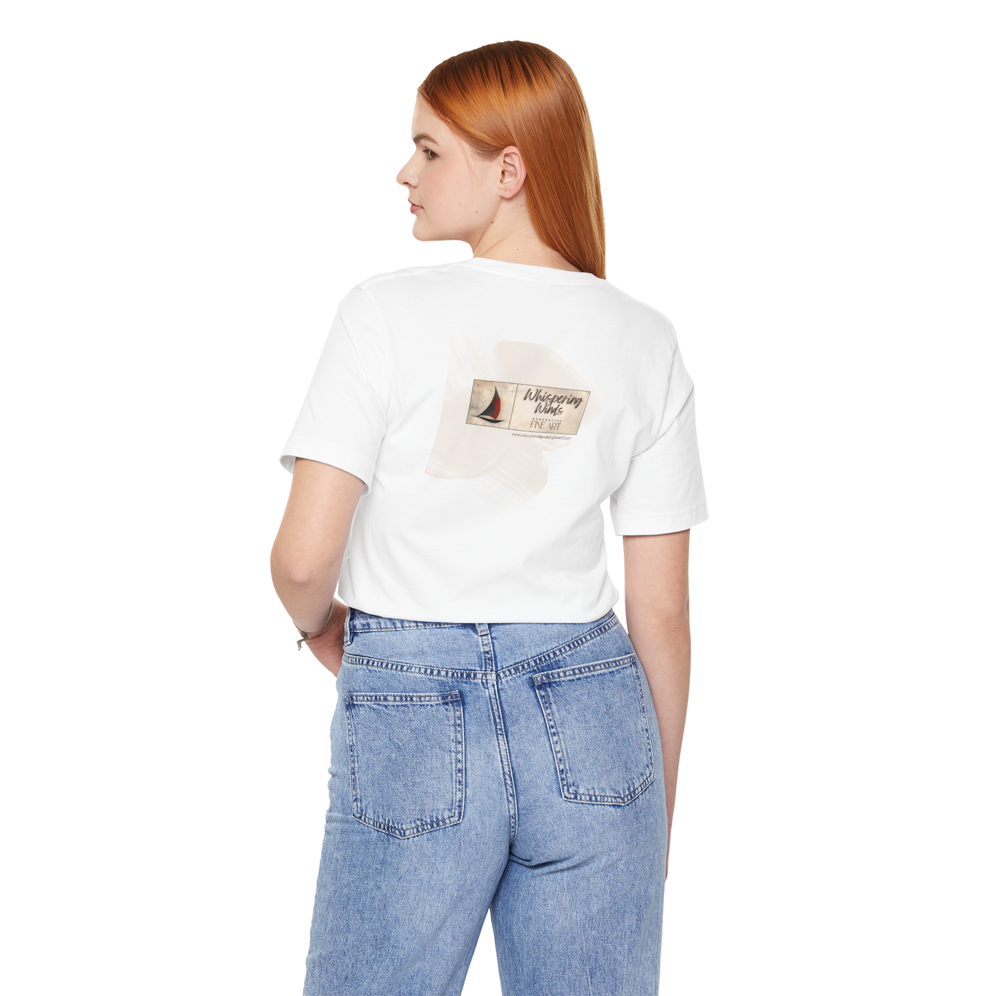 Whispering Winds Fine Art - Unisex Short Sleeve Tee - Breezy Nautical Graphic T-Shirt