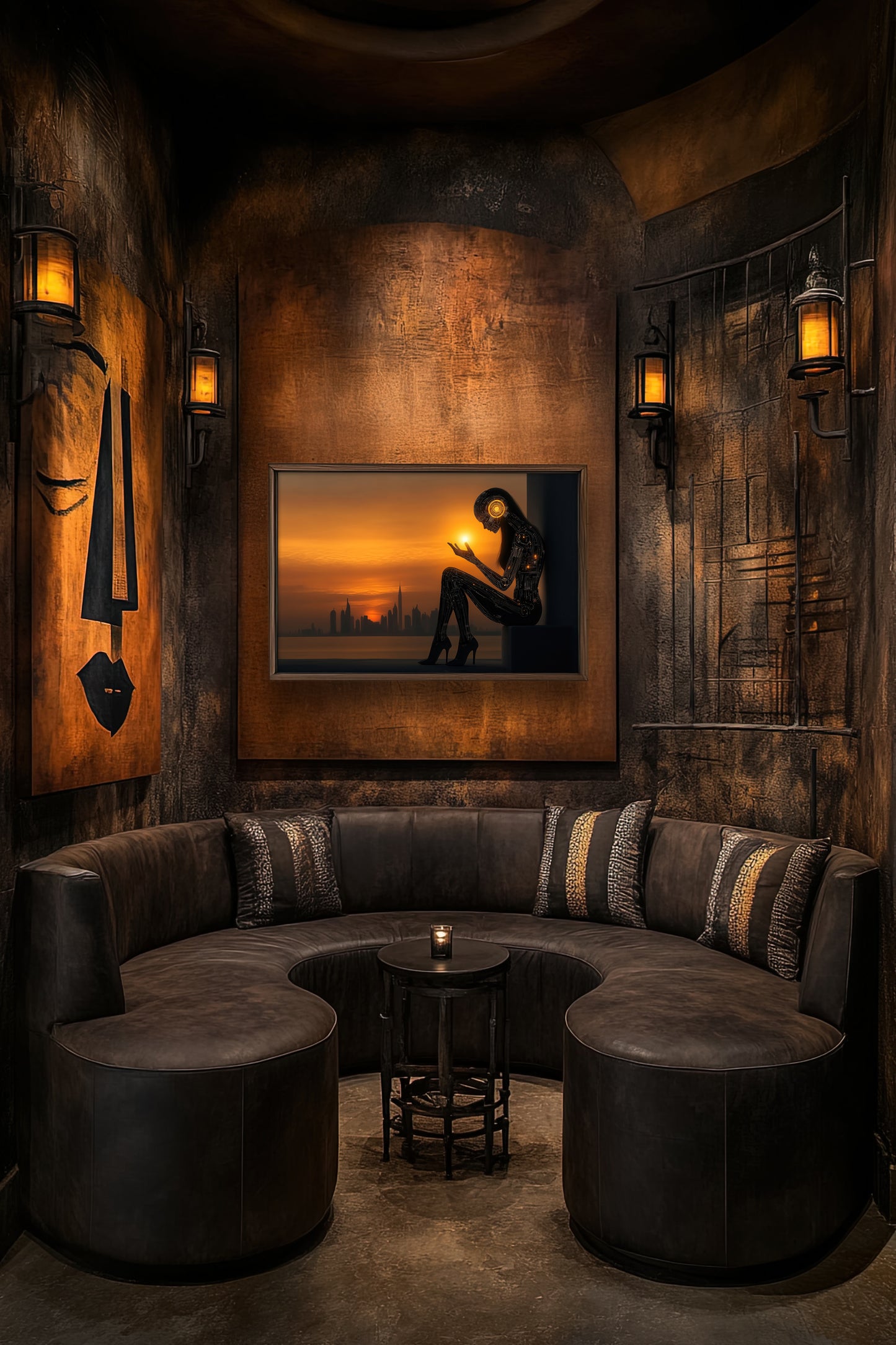 The Spark Within - Futuristic Sunset Fine Art Giclée Print - Modern Home Decor, Wall Art for Tech Enthusiasts