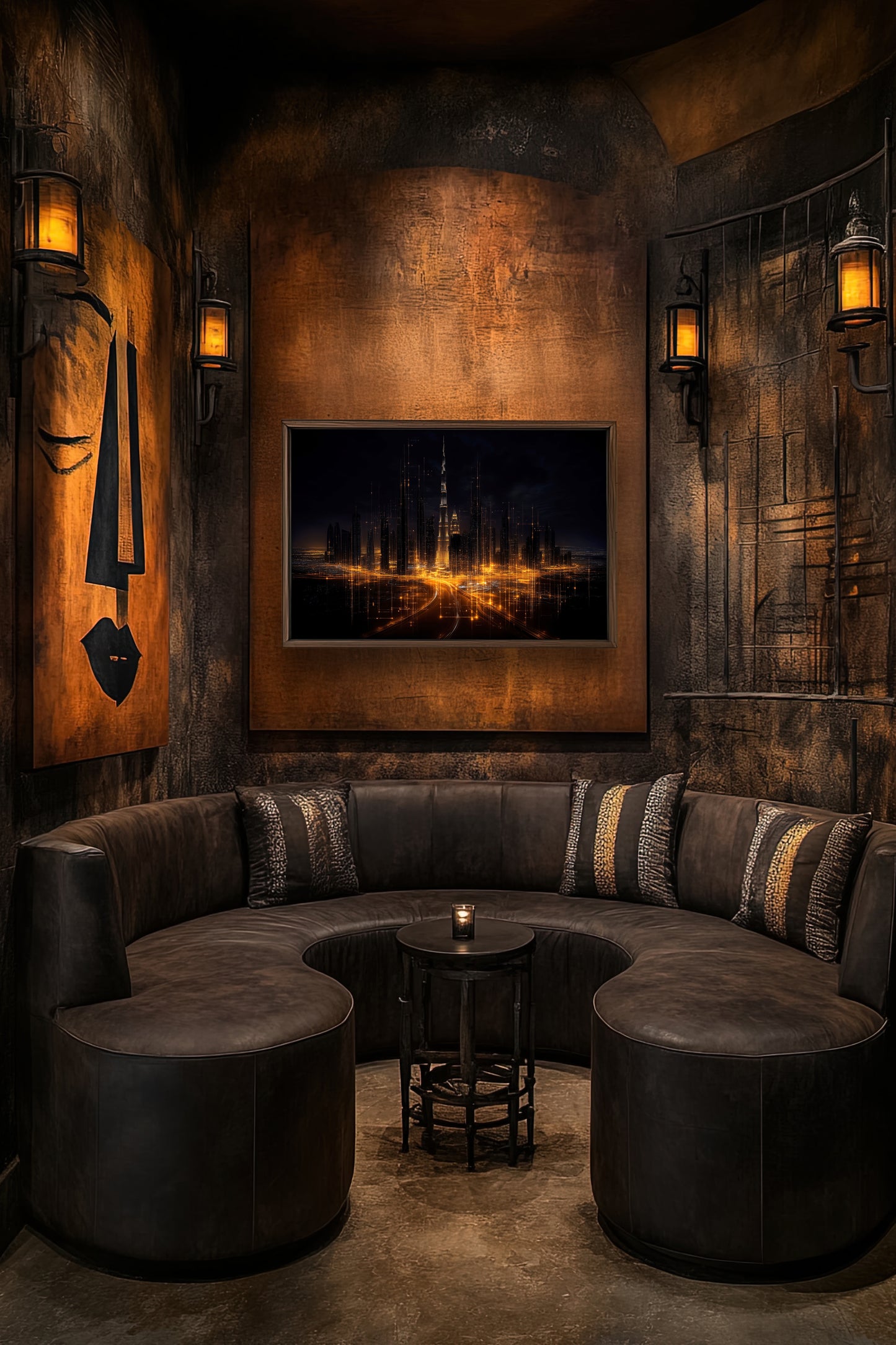 Circuit of the Night - Modern Cityscape Fine Art Print – Urban Decor for Home & Office