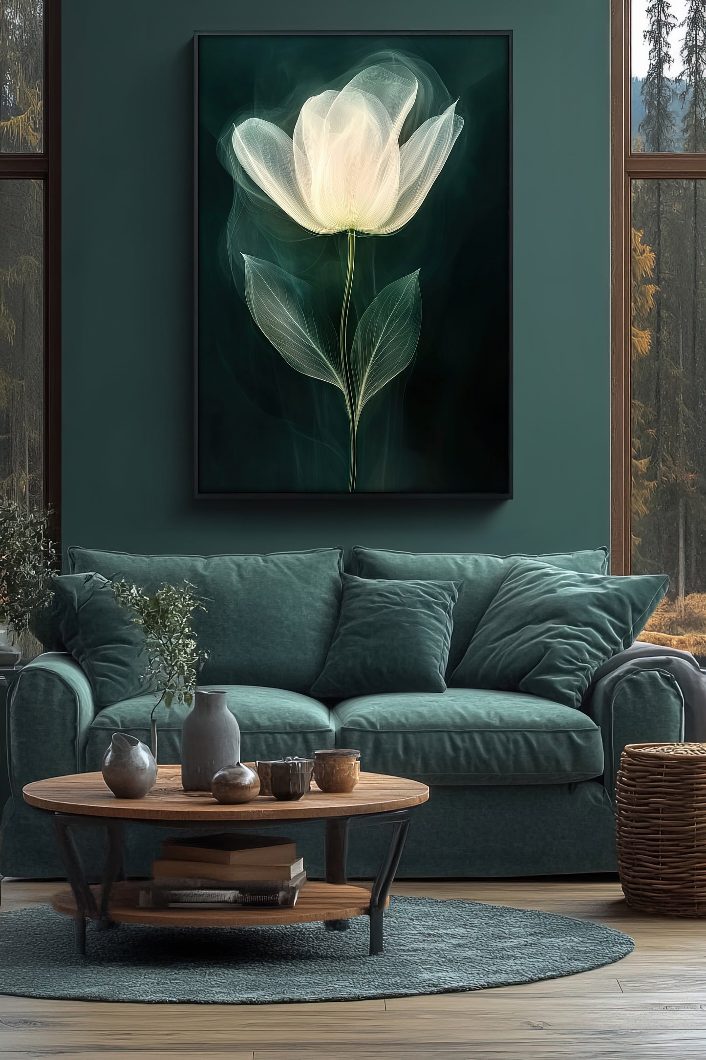 Whisper of Light | Elegant Floral Fine Art Print | Modern Home Decor | Nature Inspired Wall Art