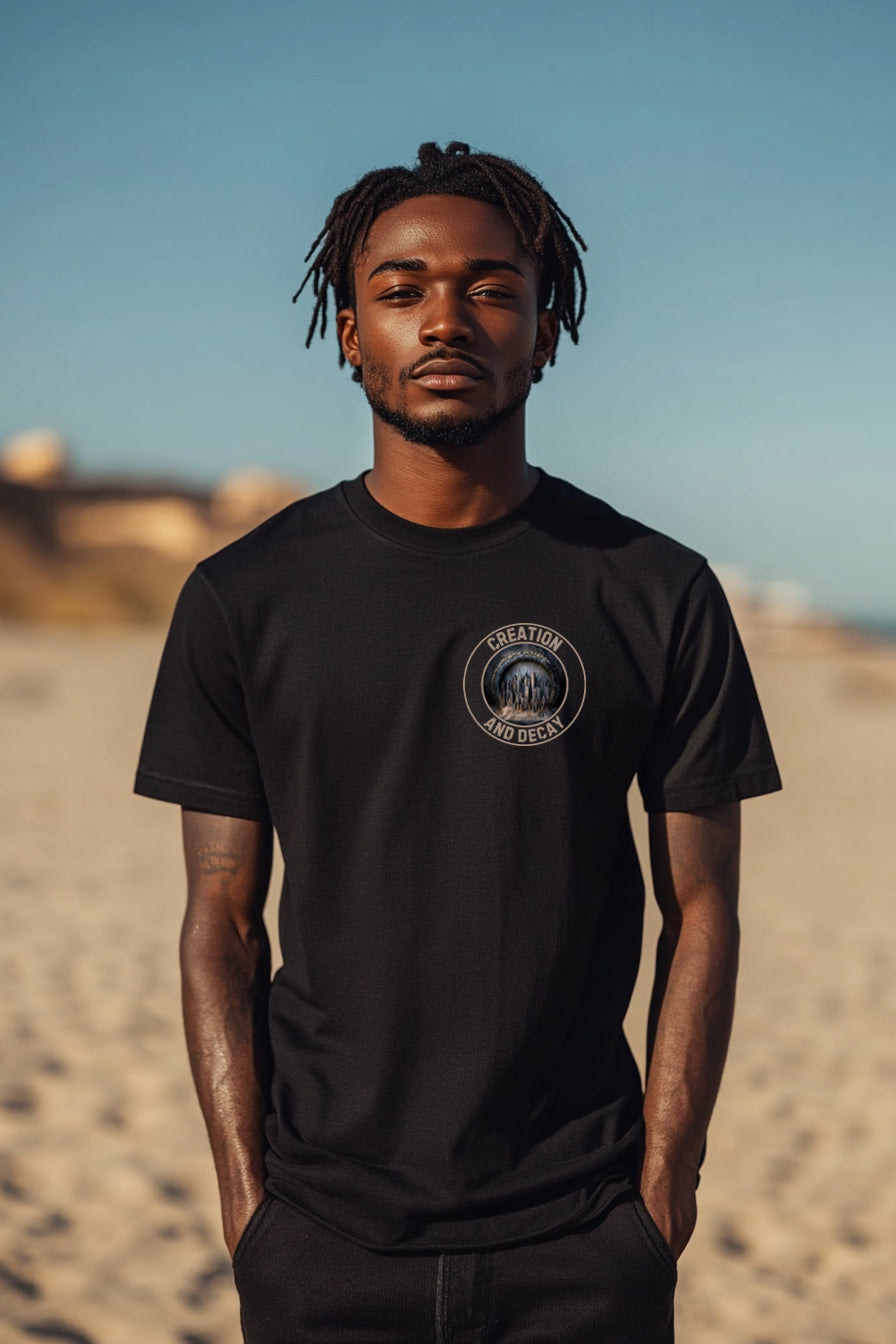 Wheel of Time - Creation and Decay Graphic Tee - Unisex Short Sleeve T-Shirt for Urban Art Lovers