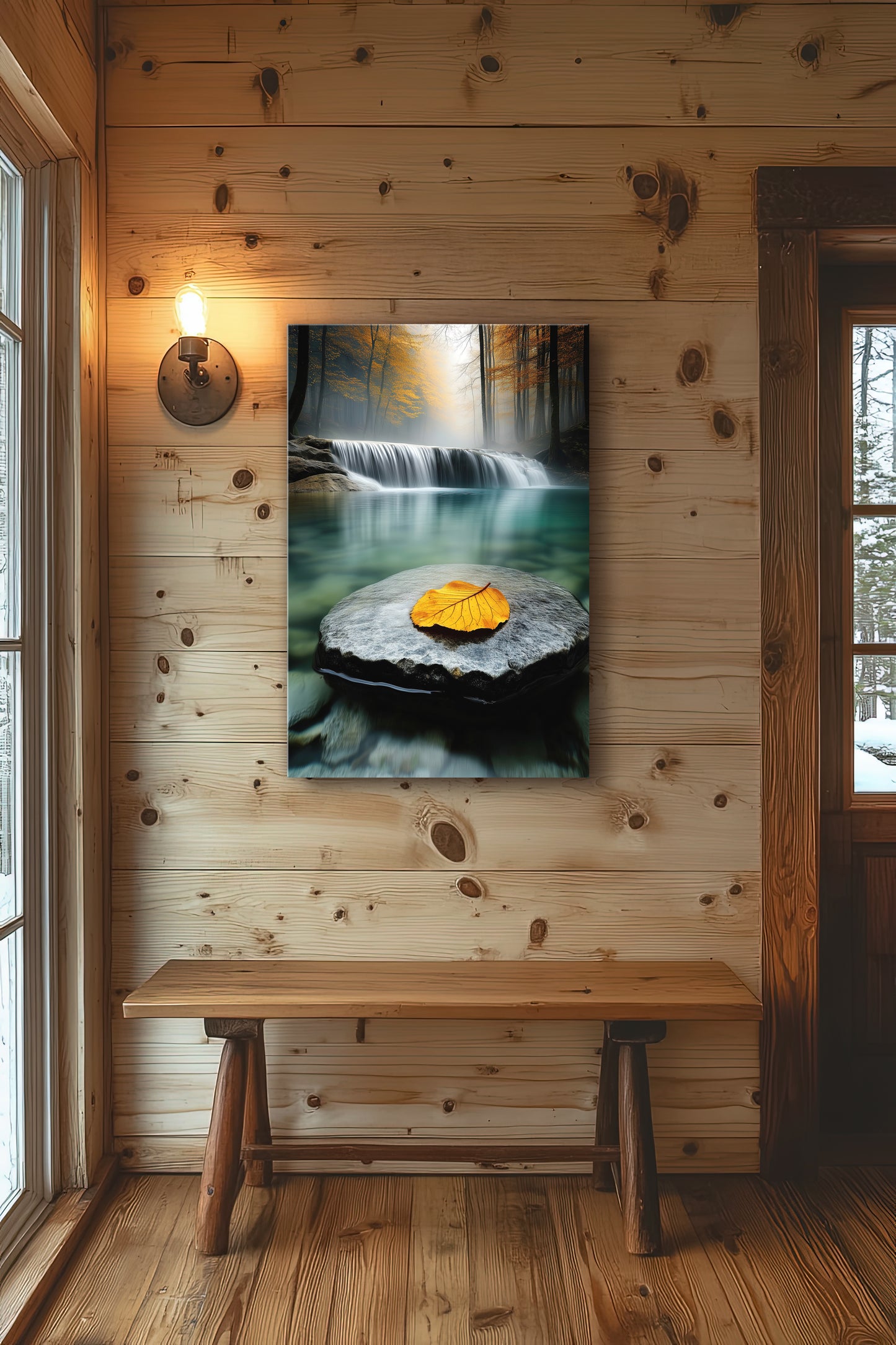 Stillness & Flow - Serene Nature Canvas Wall Art